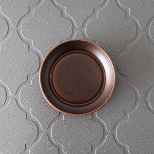 Vintage Hearthstone Burnished Copper Candle Dishes